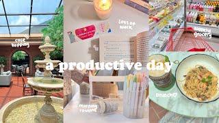 A PRODUCTIVE DAY⋆౨ৎ˚⟡brunch + cafe vlog,morning routine,weekly grocery,self pampering,GRWM