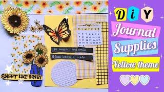 How to make yellow journal supplies with just one sheet 