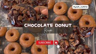 Chocolate donut recipe - soft and fluffy donut recipe - ayzahcuisine