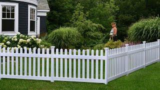 Newport Vinyl Picket Fence Assembly & Installation