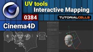 0384. UV tools ( Interactive uv Mapping ) in cinema 4d