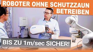 Cobots und Industrieroboter ohne Schutzzaun sicher betreiben. So gehts!