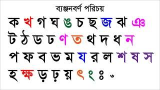 ব্যঞ্জনবর্ণ পরিচয়, Consonant identity, খুব সহজে বাংলা রিডিং পড়া শিখুন l