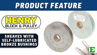 Henry Block & Pulley Sheaves | E-Rigging Products