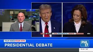 Dr. John Kennedy Provides Political Analysis for PHL17 Evening News During Presidential Debate