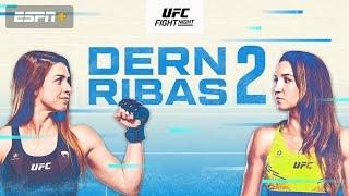 UFC VEGAS 101 LIVESTREAM DERN VS RIBAS 2 FULL FIGHT NIGHT COMPANION & PLAY BY PLAY