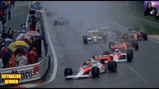 AYRTON VENCE NA CHUVA E PROST TOMA SUFOCO DE MANSEL