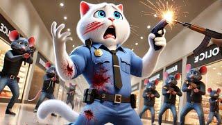 Kitten lost his Father| Became Police Revenge #cat  #catvideos #sadaicatstory . | Sad Ai Cat Story