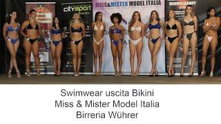 Swimwear uscita Bikini Miss & Mister Model Italia Birreria Wührer Desfile Chicas Girl Fashion Ropa