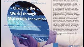 Changing the World through Materials Innovation