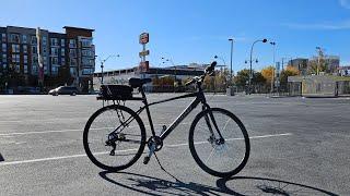 Riding my bike around downtown Las Vegas waiting for a buyer.