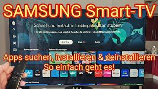 Apps suchen, installieren & deinstallieren: SAMSUNG Smart-TV 2025