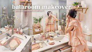 aesthetic bathroom makeover˚｡⋆ pinterest self-care vibes, satisfying organization, apartment decor