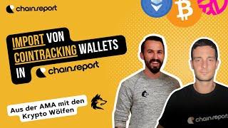 chain.report How To: Import von CoinTracking Wallets