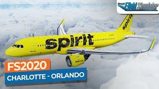 [MSFS 2020] Charlotte to Orlando - Airbus A320neo Spirit｜Drawyah