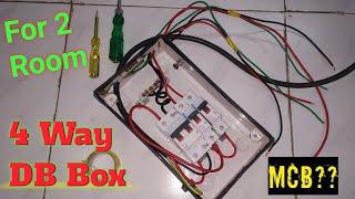 For 2 Room Mcb , 4 way MCB box connection || spn MCB connection|| db box wiring || mcb dp in hindi