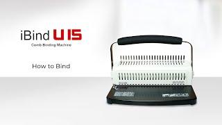 iBind U15 Comb Binding Machine ~ HOW TO BIND