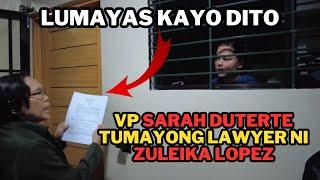 VP SARAH DUTERTE TUMAYONG LAWYER ZULEIKA LOPEZ