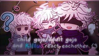 Child gojo/adult Gojo and Killua react to eachother ( 2 / ? ) hxh + jjk // Read des. 