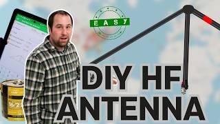 Building Your First HF 20m/14mhz Antenna Under 15 Minutes | Ham Radio HF | IC-7300 | Ham Radio Bytes