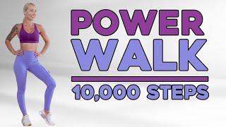 4 Mile Power Walk | At Home Workouts  | 10000 Steps | Walk at Home