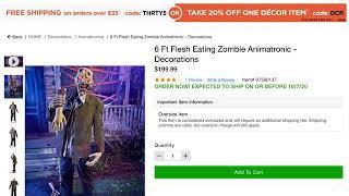 Flesh eating zombie(Spirit Halloween)