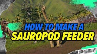 Jurassic World Evolution 2, how to make a Sauropod  Feeder.