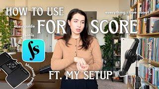  how to use FORSCORE? easy GUIDE ft. my SETUP when performing with the app