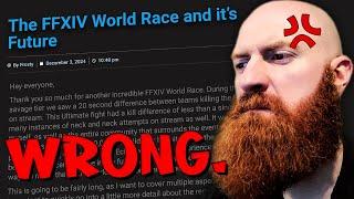 I Disagree With Frosty... | Xeno Reacts to The Future of FFXIV World Race