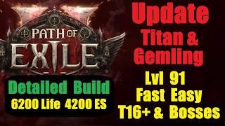 Titan Warrior & Gemling - Easy T16s & Bosses - Detailed Build Guide Fast/Fun - Path of Exile 2