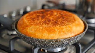 BREAD in a pan WITHOUT an oven! Homemade delicious bread. Recipe for white bread.