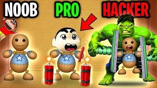 SHINCHAN and CHOP KICKING THE BUDDY  in KICK THE BUDDY Gameplay In Hindi NOOB VS PRO | AMAAN-T