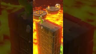 Lava rock lair but no P button!! #sm3dw#sm3dwbf #marioshorts