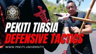 DEFENSIVE TACTICS in Filipino Martial Arts: a closer look at FOUR WALL [Pekiti University Tutorial]