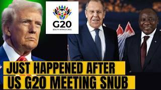 Putin's Diplomat Takes Charge of G-20 Meeting in South Africa After US Snubs