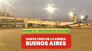 VOLVIENDO A BUENOS AIRES   DESDE BOLIVIA  EN BOEING 737 DE BOA