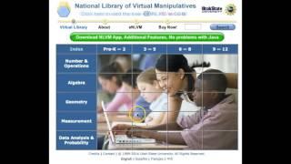 Web 2 0 National Library of Virtual Manipulative's