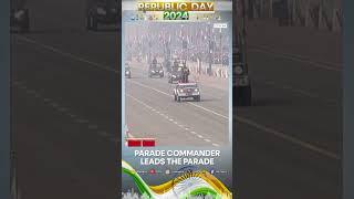 India Republic Day Parade 2024: Parade commander leads the parade at Kartavya Path