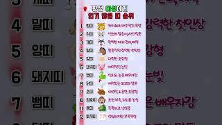 평생 이성에게 인기 많은 띠 순위 #shorts #궁합 #부부 #띠 #쇼츠