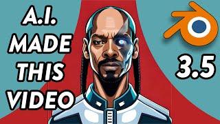 AI Fully Generated Video | Snoop Dog & Blender 3.5 | @PixelForgeLab