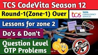 TCS Codevita Round -1(Zone-2) Tips|Do's and dont's|OTP problem #tcscodevita