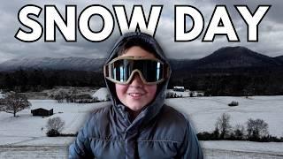 Snow Day In The Smokies | Sledding & Snow Games At Home!