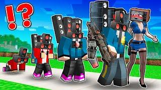 JJ SPEAKER MAN POLICEMAN Life Cycle! JJ EVOLUTION with MIKEY in Minecraft - Maizen