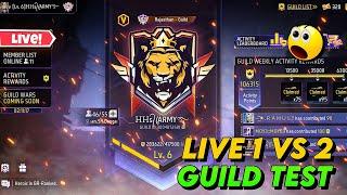 Live 1vs2 Live guild test HHS ARMY free fire max #nonstopgaming #gyansujanoplivereationonraistar