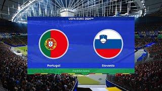 Portugal vs Slovenia | UEFA Euro 2024 | Round of 16 | Frankfurt Arena | PES 2021