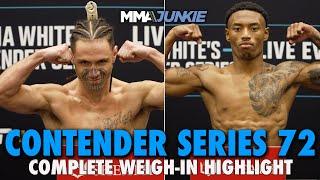 Dana White's Contender Series 72 Weigh-In Highlights: No Misses for Week 6