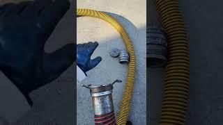 Do this, when removing the caps from a hose #truckerproblems #fuelhauler #truckingproblems