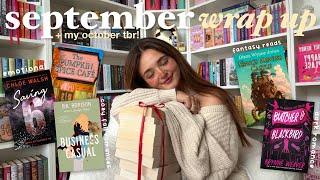 let’s talk about all the books i read in september + my october tbr! 