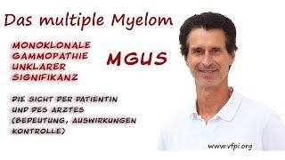 Monoklonale Gammopathie - MGUS - Bedeutung, Kontrolle -  Sicht der Patientin und des Arztes.