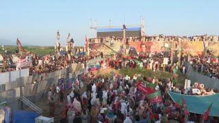 Thousands of supporters of Pakistan’s imprisoned ex-PM Imran Khan rally in Islamabad area